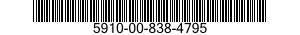 5910-00-838-4795 CAPACITOR,FIXED,CERAMIC DIELECT 5910008384795 008384795