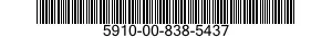 5910-00-838-5437  5910008385437 008385437