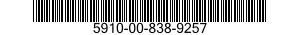 5910-00-838-9257  5910008389257 008389257