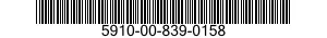 5910-00-839-0158  5910008390158 008390158