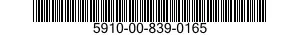 5910-00-839-0165  5910008390165 008390165