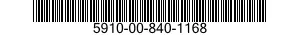 5910-00-840-1168  5910008401168 008401168