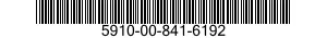 5910-00-841-6192  5910008416192 008416192