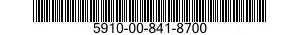 5910-00-841-8700  5910008418700 008418700