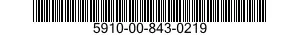5910-00-843-0219  5910008430219 008430219