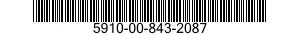 5910-00-843-2087  5910008432087 008432087