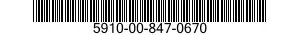5910-00-847-0670  5910008470670 008470670