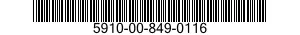 5910-00-849-0116  5910008490116 008490116