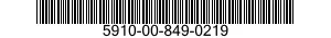 5910-00-849-0219  5910008490219 008490219