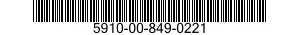 5910-00-849-0221  5910008490221 008490221