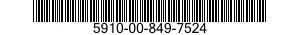 5910-00-849-7524  5910008497524 008497524