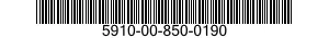 5910-00-850-0190  5910008500190 008500190