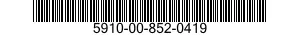 5910-00-852-0419  5910008520419 008520419