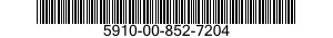 5910-00-852-7204  5910008527204 008527204