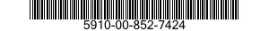 5910-00-852-7424 CAPACITOR,FIXED,ELECTROLYTIC 5910008527424 008527424