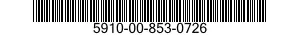 5910-00-853-0726  5910008530726 008530726