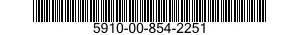 5910-00-854-2251  5910008542251 008542251