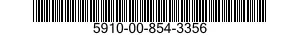 5910-00-854-3356 CAPACITOR,VARIABLE,CERAMIC DIELE 5910008543356 008543356
