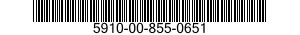 5910-00-855-0651  5910008550651 008550651