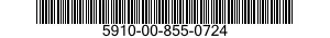 5910-00-855-0724  5910008550724 008550724