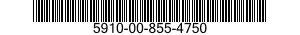 5910-00-855-4750  5910008554750 008554750