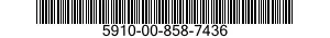 5910-00-858-7436  5910008587436 008587436