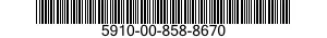 5910-00-858-8670  5910008588670 008588670