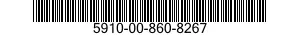 5910-00-860-8267  5910008608267 008608267