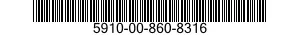5910-00-860-8316  5910008608316 008608316