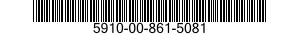 5910-00-861-5081  5910008615081 008615081