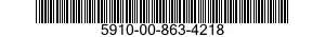 5910-00-863-4218  5910008634218 008634218