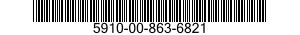 5910-00-863-6821  5910008636821 008636821