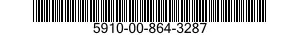 5910-00-864-3287  5910008643287 008643287