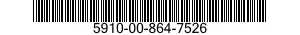 5910-00-864-7526  5910008647526 008647526