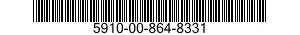 5910-00-864-8331 CAPACITOR,FIXED,ELECTROLYTIC 5910008648331 008648331