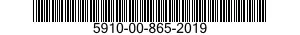 5910-00-865-2019  5910008652019 008652019