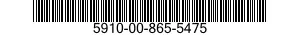 5910-00-865-5475  5910008655475 008655475