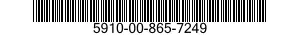 5910-00-865-7249 CAPACITOR,FIXED,METALLIZED,PAPER 5910008657249 008657249