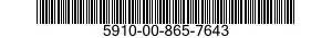 5910-00-865-7643  5910008657643 008657643