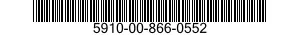 5910-00-866-0552  5910008660552 008660552