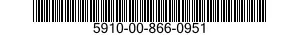 5910-00-866-0951  5910008660951 008660951