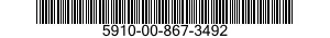 5910-00-867-3492 CAPACITOR,FIXED,ELECTROLYTIC 5910008673492 008673492