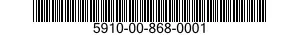 5910-00-868-0001  5910008680001 008680001