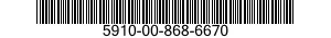 5910-00-868-6670  5910008686670 008686670