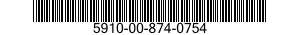 5910-00-874-0754  5910008740754 008740754