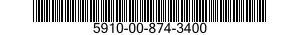 5910-00-874-3400  5910008743400 008743400
