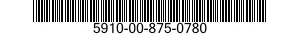 5910-00-875-0780 CAPACITOR,FIXED,ELECTROLYTIC 5910008750780 008750780