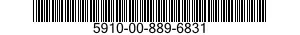 5910-00-889-6831  5910008896831 008896831