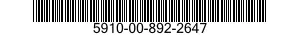 5910-00-892-2647 CAPACITOR,FIXED,ELECTROLYTIC 5910008922647 008922647