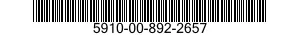 5910-00-892-2657  5910008922657 008922657